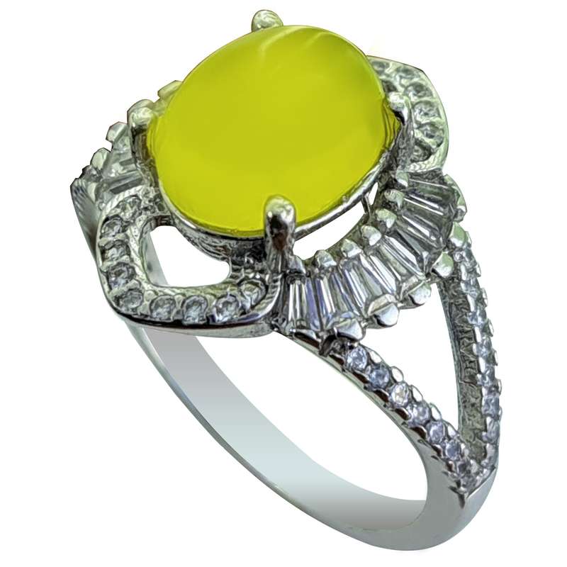 انگشتر نقره زنانه ملک زیور مدل شرف الشمس باگت دار کد 03 انگشتر نقره زنانه ملک زیور مدل شرف الشمس باگت دار کد 03