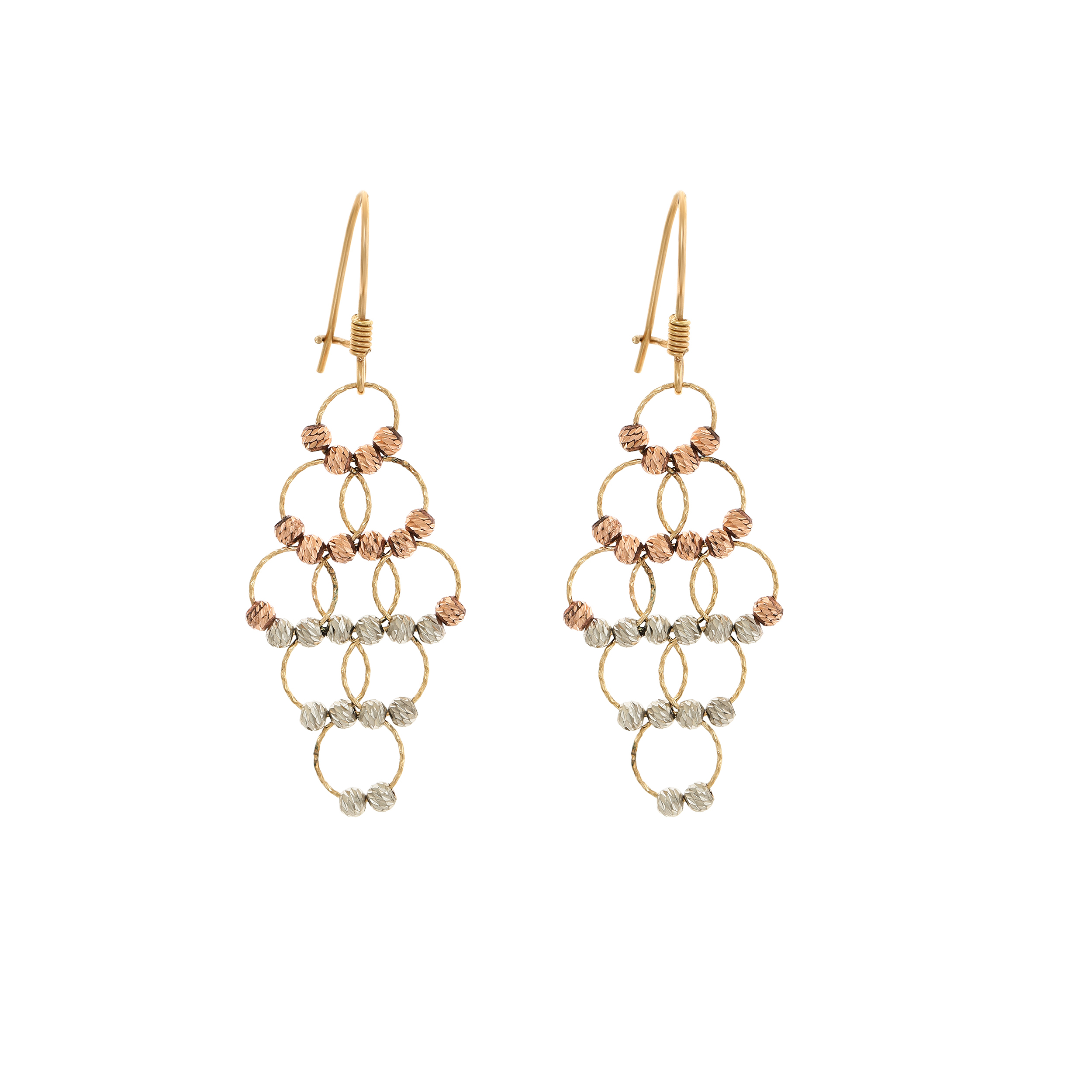 گوشواره طلا 18 عیار زنانه گالری طلا و جواهر اپال مدل البرناردو کد 1005