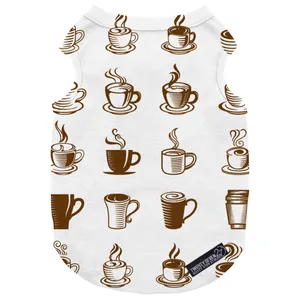 لباس سگ و گربه 27 طرح Cups of Coffee کد MH682 سایز XL