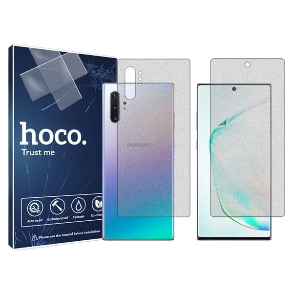 محافظ  صفحه نمایش مات هوکو مدل HyMTT مناسب برای گوشی موبایل سامسونگ Galaxy Note 10 Plus به همراه محافظ پشت گوشی