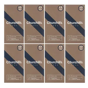 کاندوم چرچیلز مدل CHC_ultrathin  مجموعه 8 عددی