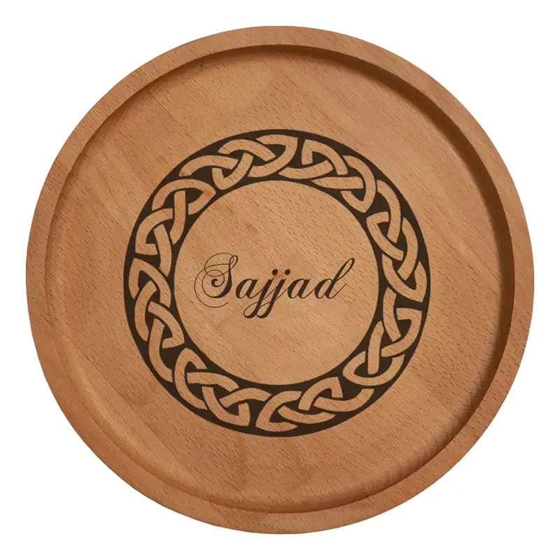 بشقاب چوبی مدل اسم سجاد 5786565