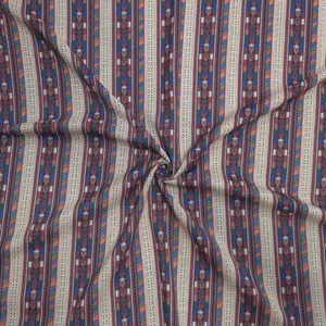 پارچه لباس عرض 1.5 متر مدل شانتون نخ اندونزی طرح اتوبانی رنگ زرشکی