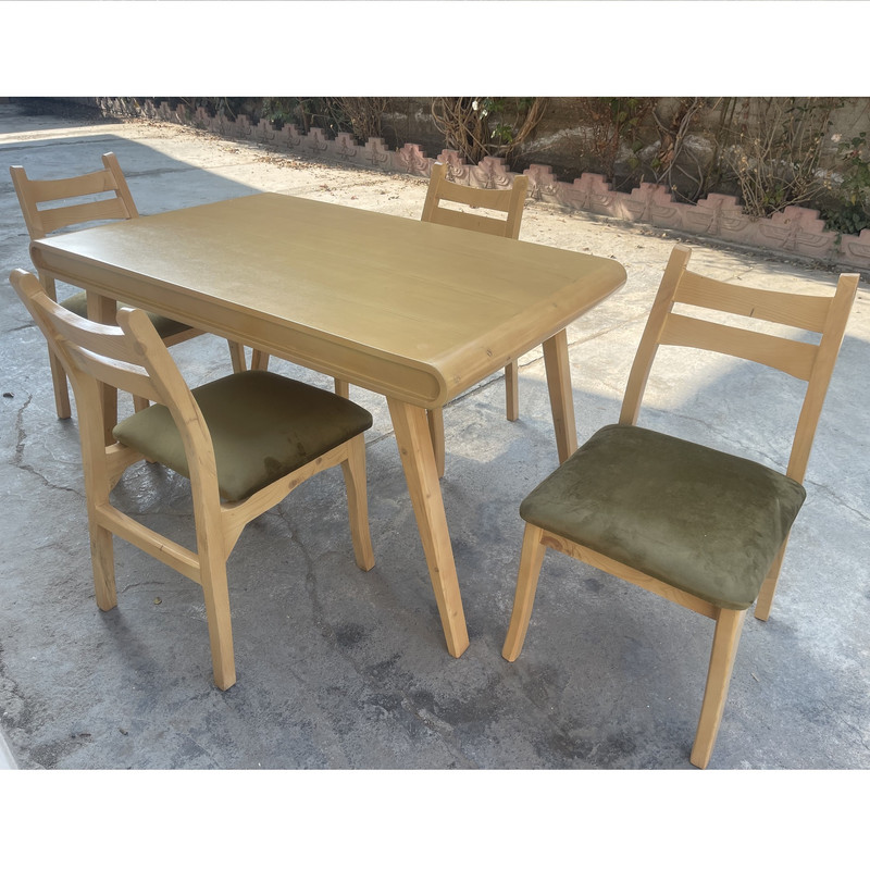 میز و صندلی ناهارخوری 4 نفره گالری چوب آشنایی مدل Khod-Gvz-rad4