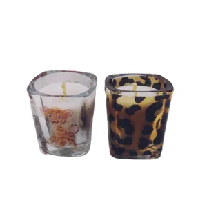 شمع دست ساز مدل ببر مجموعه 2 عددی