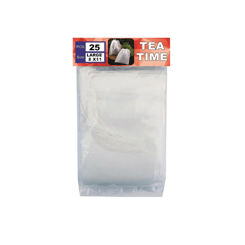 فیلتر چای مدل فیلتر نخدار Large بسته 25 عددی