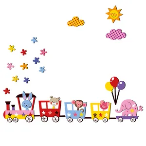 استیکر کودک باروچین مدل قطار رنگارنگ کد 1261