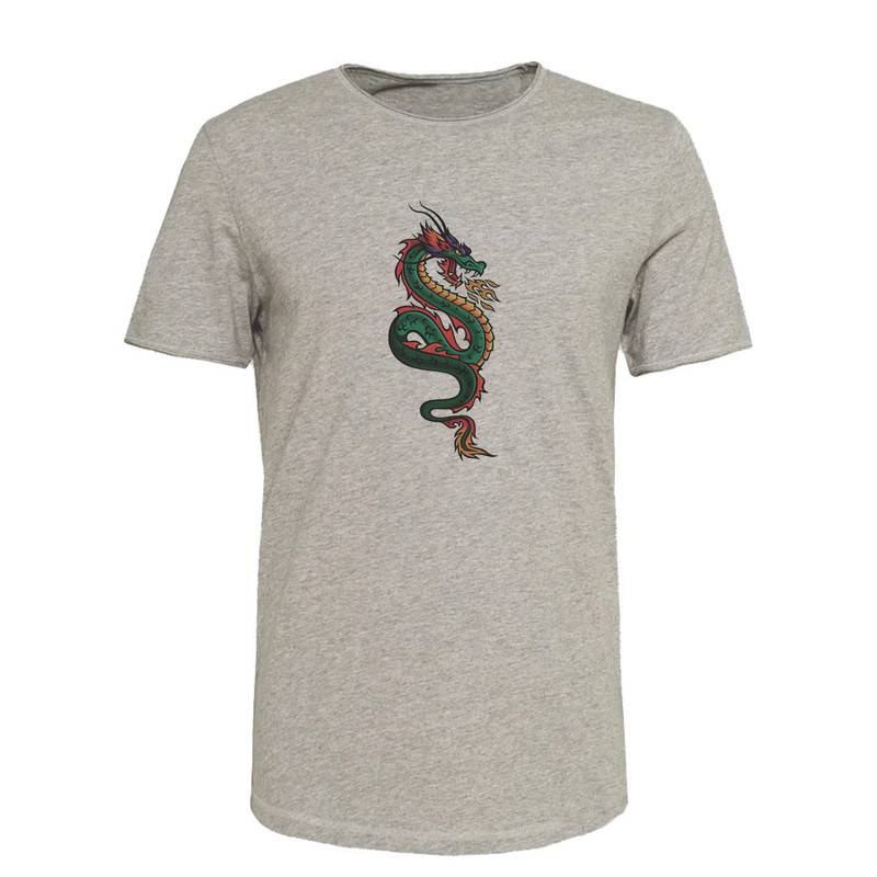 تی شرت آستین کوتاه مردانه مدل T473 طرح اژدها