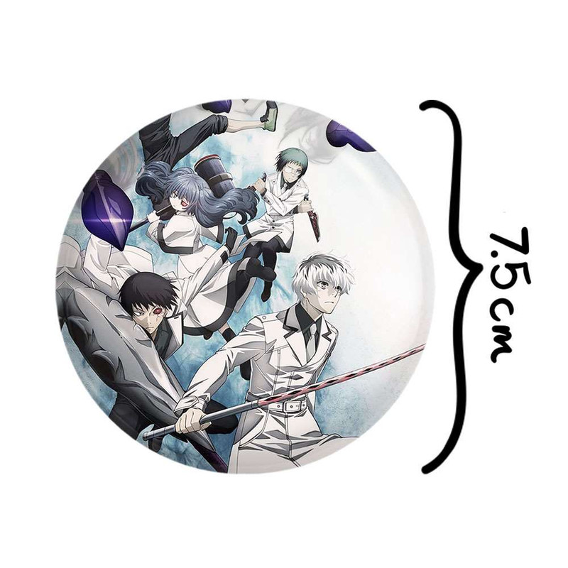 آینه جیبی خندالو طرح انیمه توکیو غول Tokyo Ghoul  کد 4909