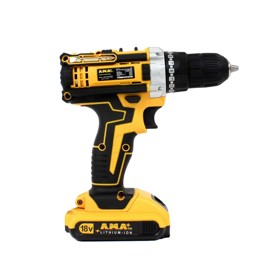دریل پیچگوشتی شارژی آما پلاس مدل 3418LB