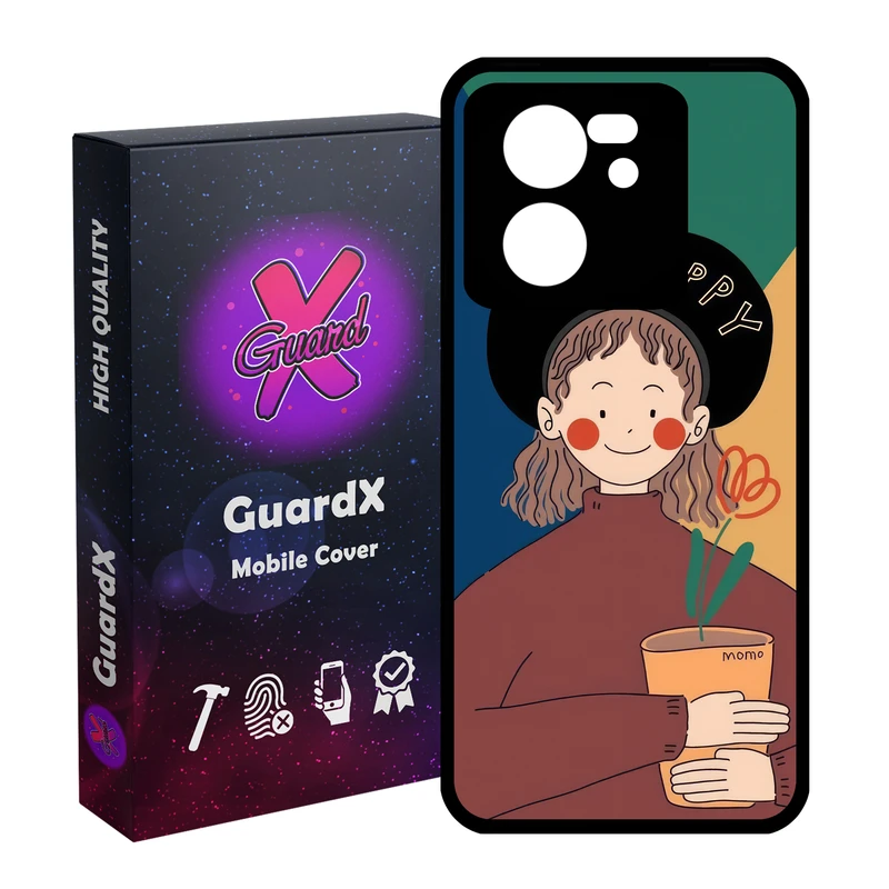 کاور گارد ایکس طرح دختر مدل Glass10630 مناسب برای گوشی موبایل شیائومی 13T/13T Pro/Redmi K60 Ultra