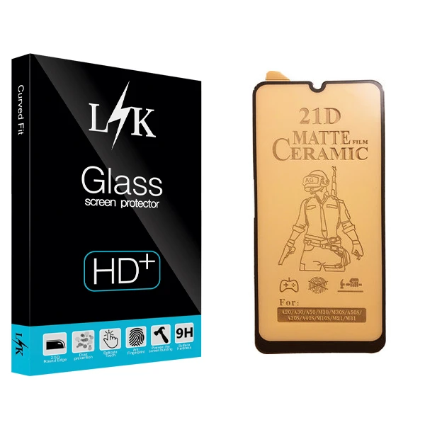 محافظ صفحه نمایش سرامیکی ال کی مدل Hard glass مناسب برای گوشی موبایل سامسونگ Galaxy A50