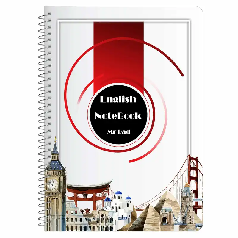 دفتر زبان مستر راد مدل 4 خط طرح ملل کد fiory 1770