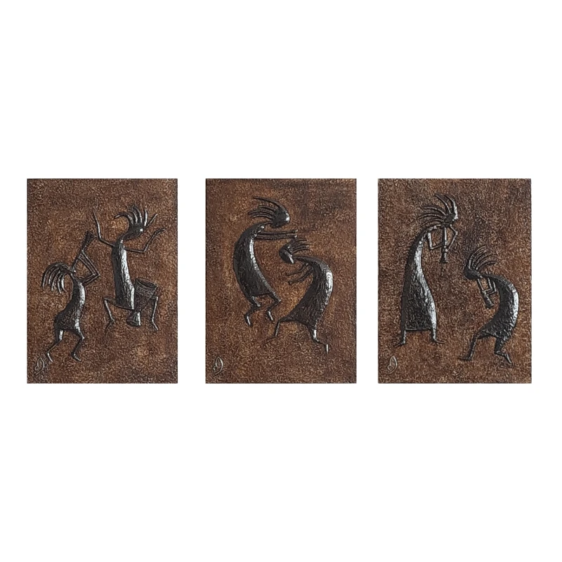 تابلو شاسی مدل برجسته دوره گردها مجموعه 3 عددی