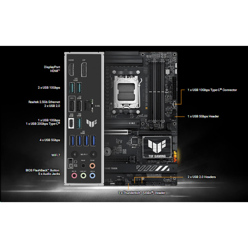 مادربرد ایسوس مدل TUF GAMING B850-PLUS WIFI