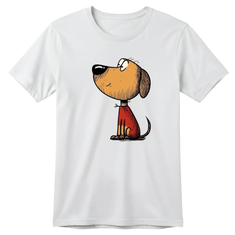 تی‌شرت آستین کوتاه بچگانه مدل سگ کوچولو کد v7 