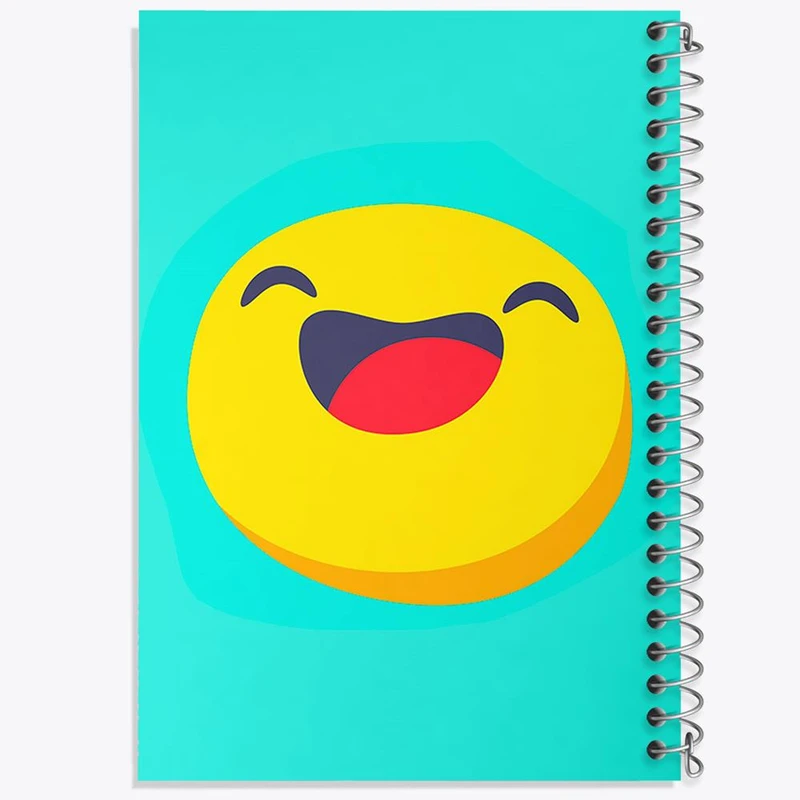 دفتر مشق 50 برگ خندالو مدل ایموجی Emoji کد 2998