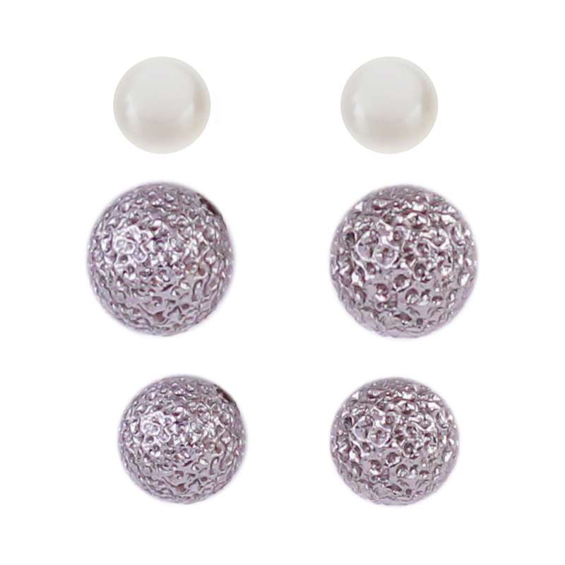 گوشواره زنانه مدل E106 مجموعه سه عددی گوشواره زنانه مدل E106 مجموعه سه عددی