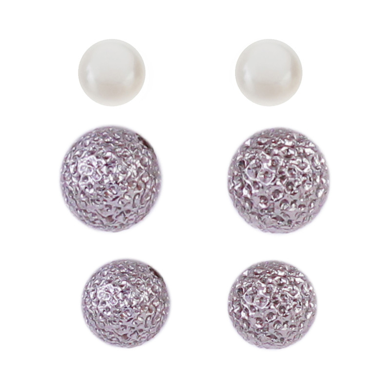 گوشواره زنانه مدل E106 مجموعه سه عددی گوشواره زنانه مدل E106 مجموعه سه عددی