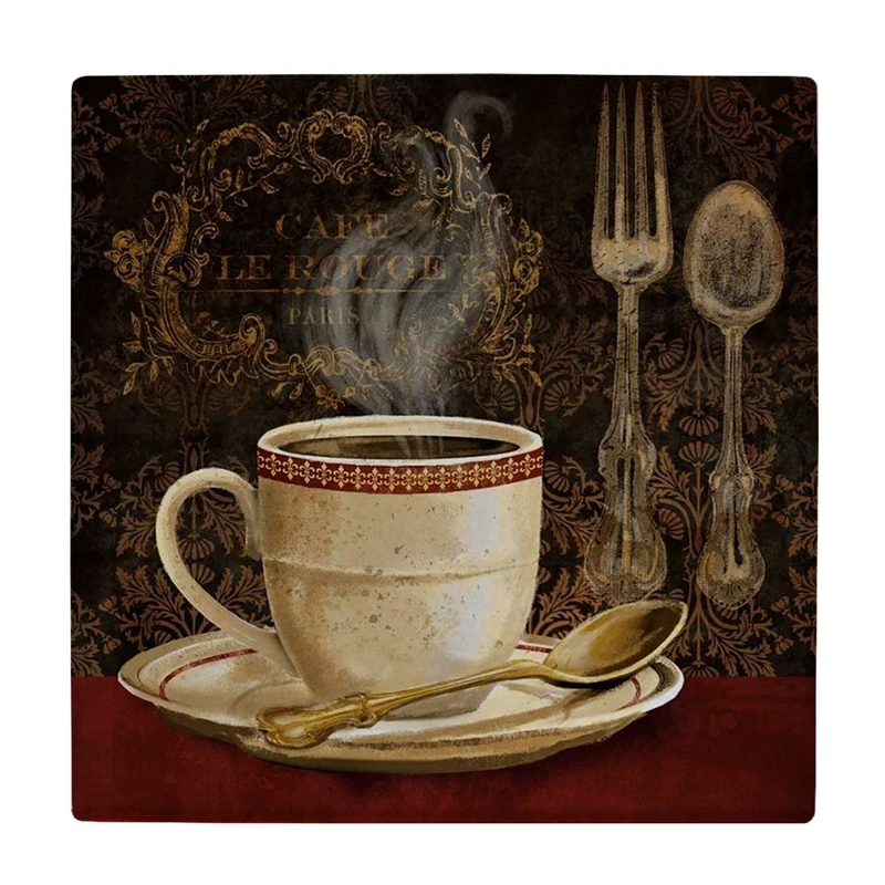 زیر لیوانی  طرح نقاشی تبلیغ کلاسیک قهوه کد    6096718_5223