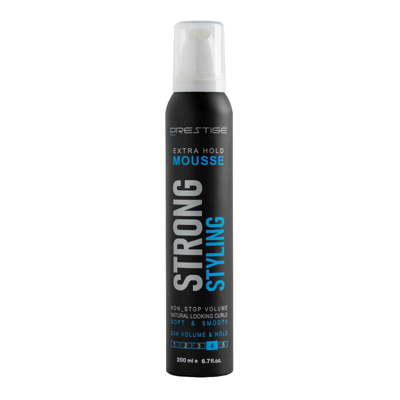 موس مو پرستیژ مدل Strong Styling مناسب برای انواع مو حجم 200 میلی لیتر