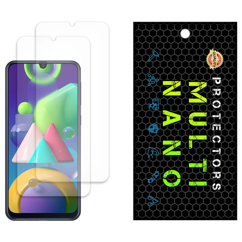 محافظ صفحه نمایش مات مولتی نانو مدل X-S2M مناسب برای گوشی موبایل سامسونگ Galaxy M21 بسته دو عددی