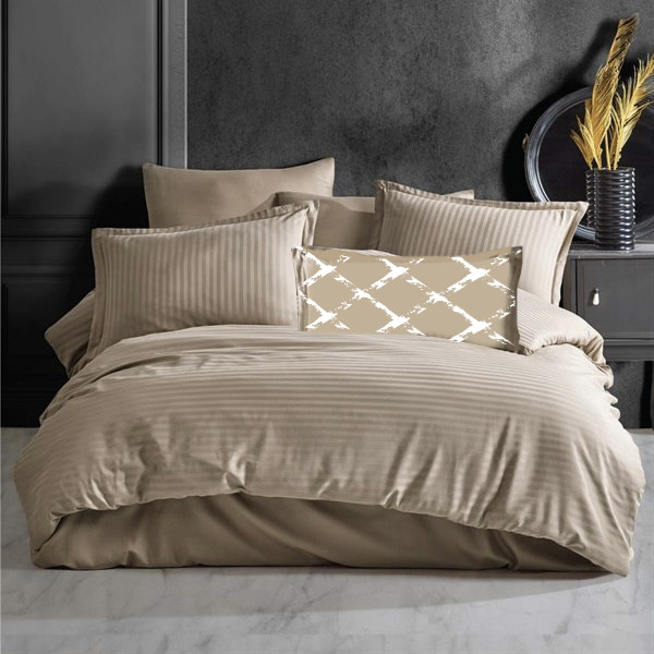 سرویس روتختی مدل اکسترا راه راه کد P08 دو نفره 7 تکه