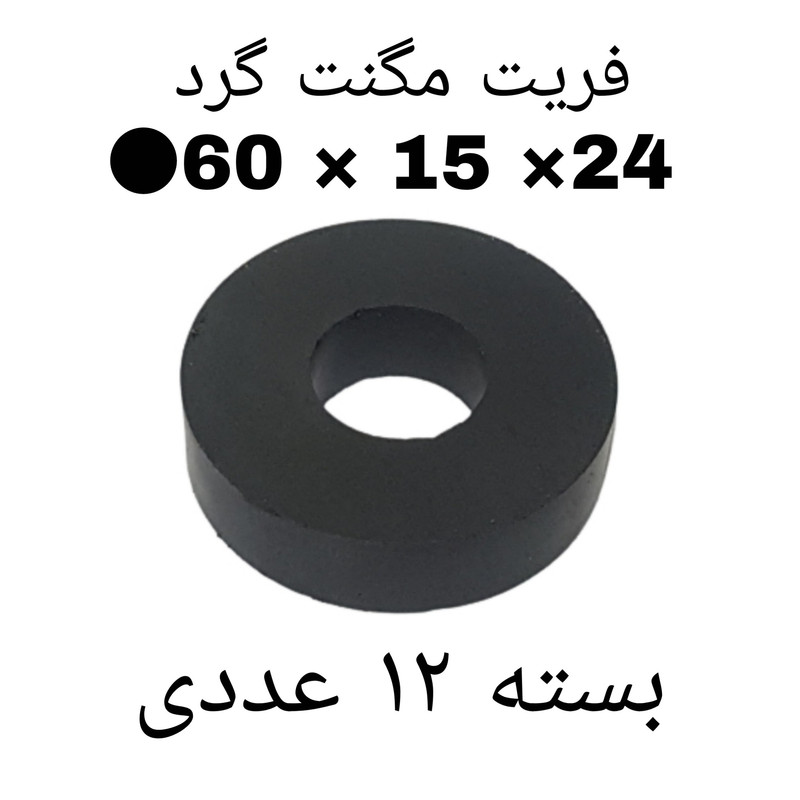 آهن ربا مدل F60-15-24 کد ۱۵۲۷ بسته ۱۲ عددی