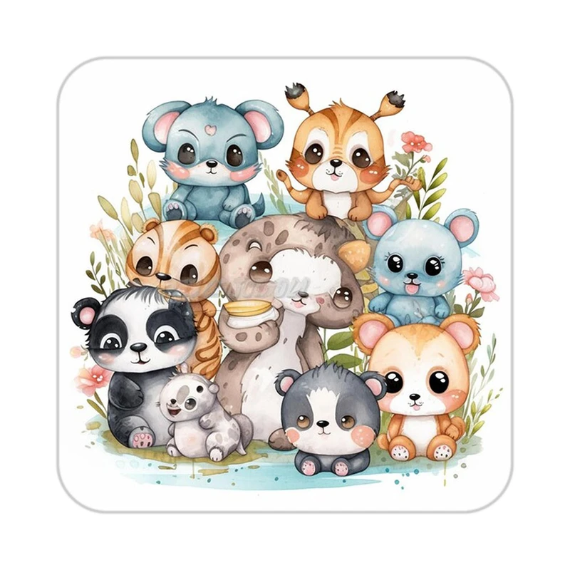 زیر لیوانی کاکتی طرح حیوانات کارتونی مدل mp28830