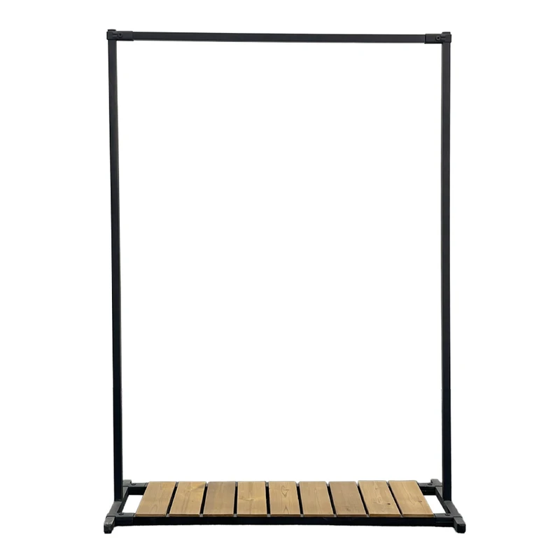 رگال لباس مدل اتصالی چوب کد T002 طول 110 سانتیمتر