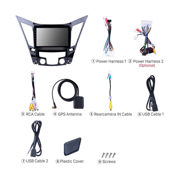 پخش کننده تصویری خودرو مدل SNT مناسب برای  هیوندای سوناتا