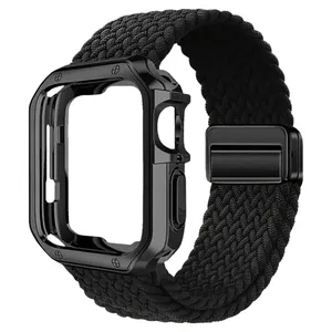 Sprig Braided Mag Lux strap suitable for Apple Watch Series SE2021/7/8/9 45mm with cover