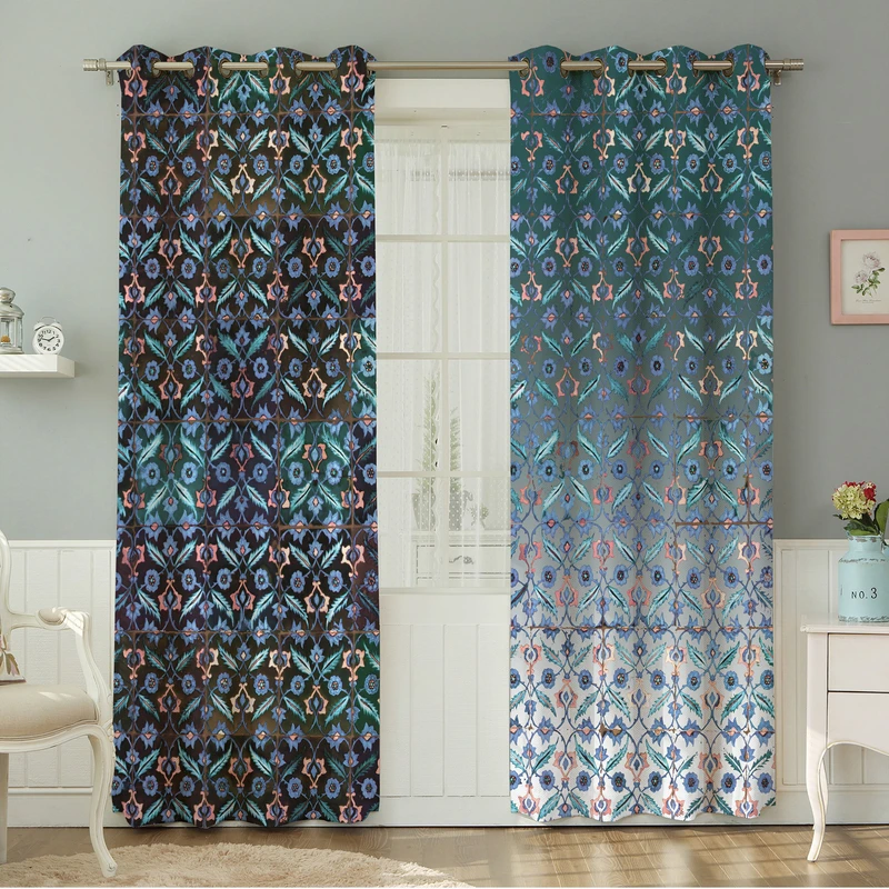 پرده نیروانا طرح مدرن  مدل هازان کد 4530 سایز 140×280 سانتی متر