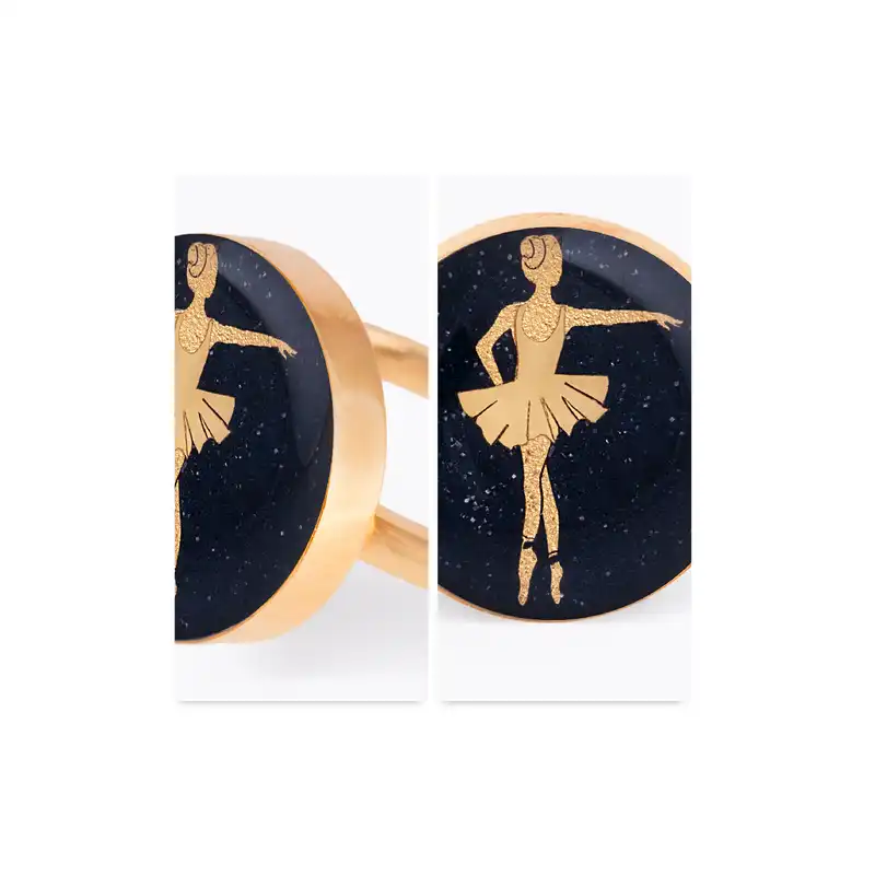 انگشتر زنانه زرسام مدل بالرین