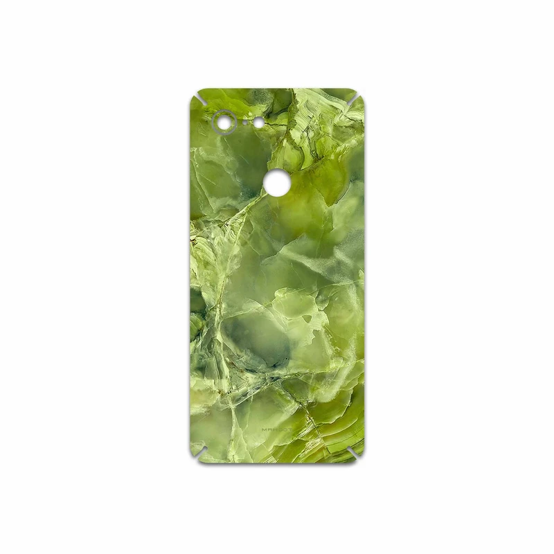 برچسب پوششی ماهوت مدل Green Crystal Marble مناسب برای گوشی موبایل گوگل Pixel 3