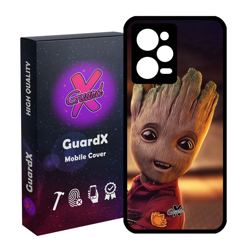 کاور گارد ایکس طرح Groot مدل Glass10479 مناسب برای گوشی موبایل شیائومی Redmi Note 12 Pro 5G/Poco X5 Pro 5G/Note 12 Pro Pro speed