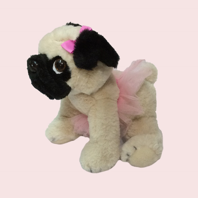 عروسک طرح سگ پاگ مدل Balearian Pug کد SZ9/620 طول 24 سانتیمتر عروسک طرح سگ پاگ مدل Balearian Pug کد SZ9/620 طول 24 سانتیمتر