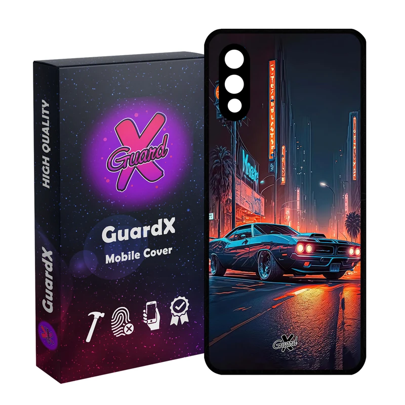 کاور گارد ایکس طرح ماشین مدل Glass10609 مناسب برای گوشی موبایل سامسونگ Galaxy A02 / M02