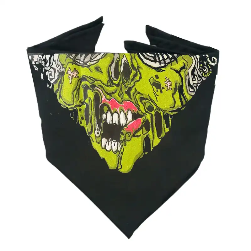 دستمال سر و گردن مدل لبخند زامبی کد 002