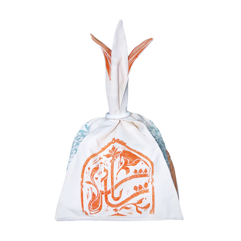 باکس هدیه مدل گل بهارنارنج طرح اسلیمی و شاد باش کدBO4083