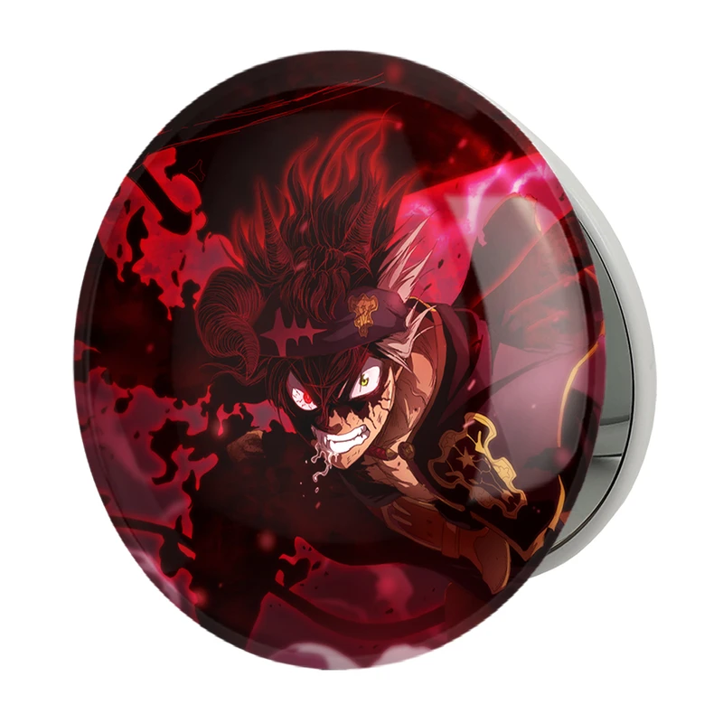 آینه جیبی خندالو طرح آستا انیمه بلک کلاور Black Clover مدل تاشو کد 11706 