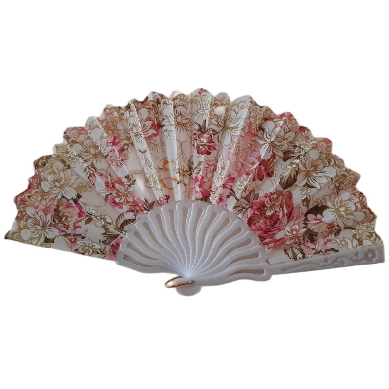 بادبزن دستی طرح گل کد 210