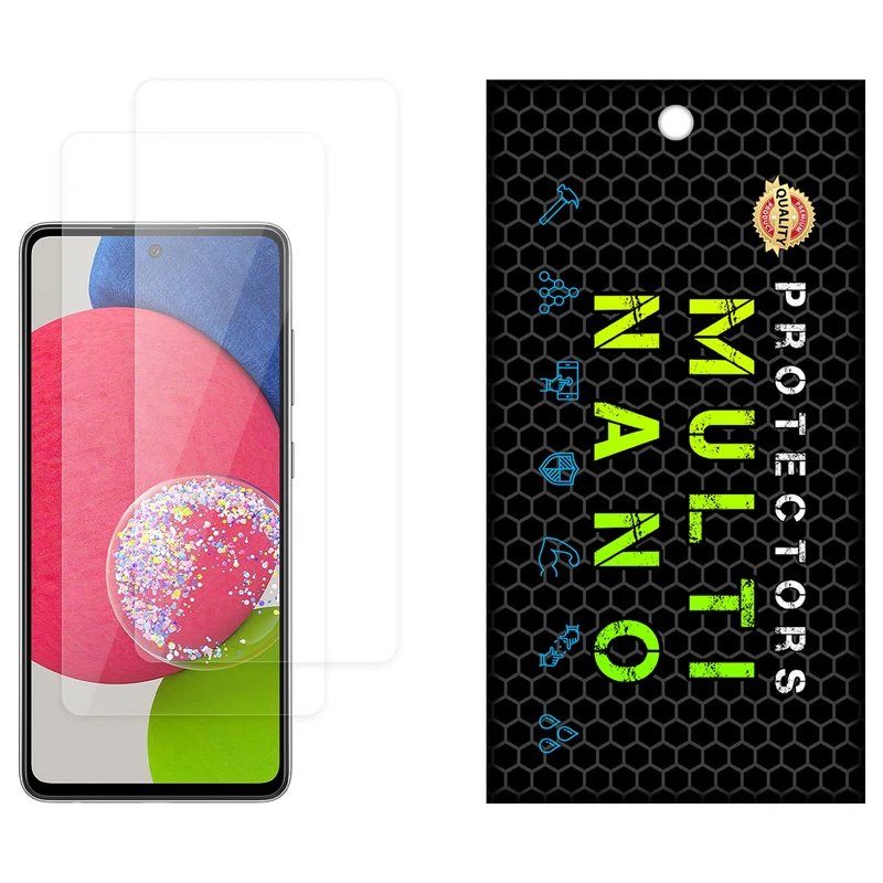 محافظ صفحه نمایش شفاف مولتی نانو مدل X-S2N مناسب برای گوشی موبایل سامسونگ Galaxy A52S 5G بسته دو عددی