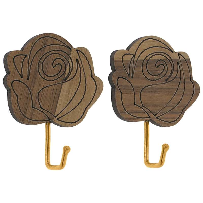 نگهدارنده حوله و دستمال لیمیتاک طرح گل بسته 2 عددی