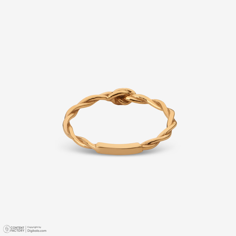 انگشتر طلا 18 عیار زنانه ماوی گالری مدل پیچ سایز 62