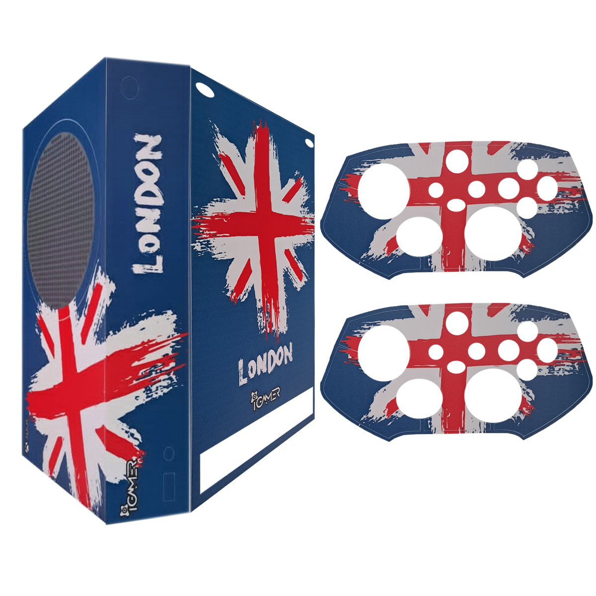 برچسب کنسول بازی ایکس باکس Series S آیگیمر طرح لندن مدل Skins0011 مجموعه 3 عددی