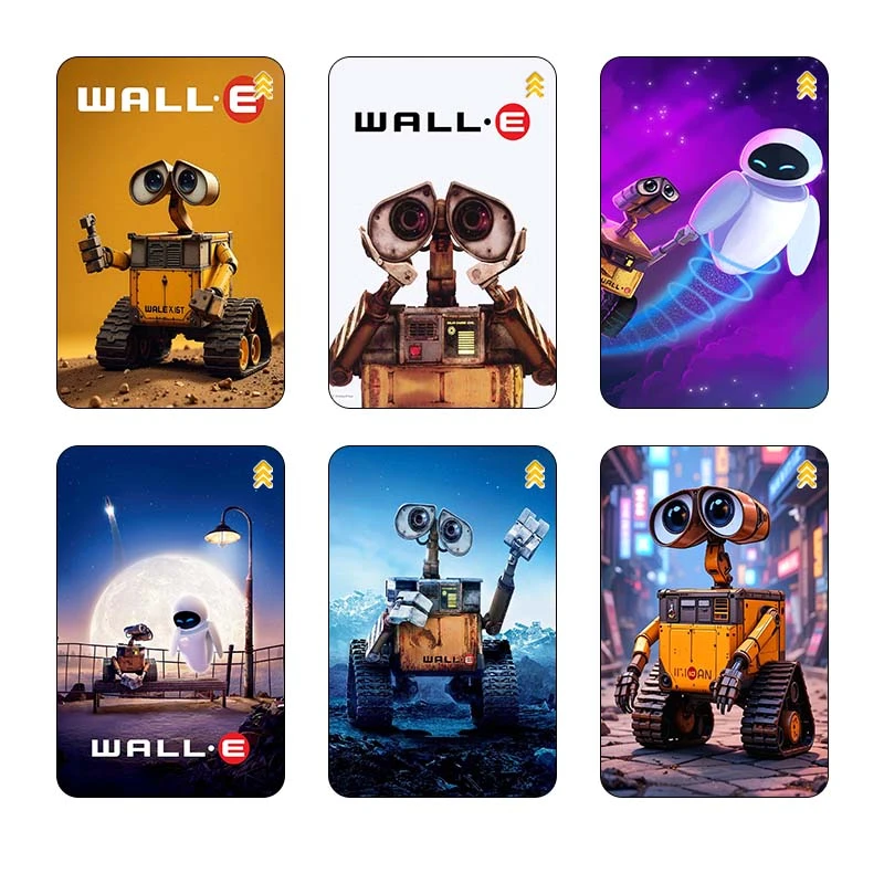 استيکر کارت کارنيکا طرح E WALL  کد 65298 مجموعه 6 عددی