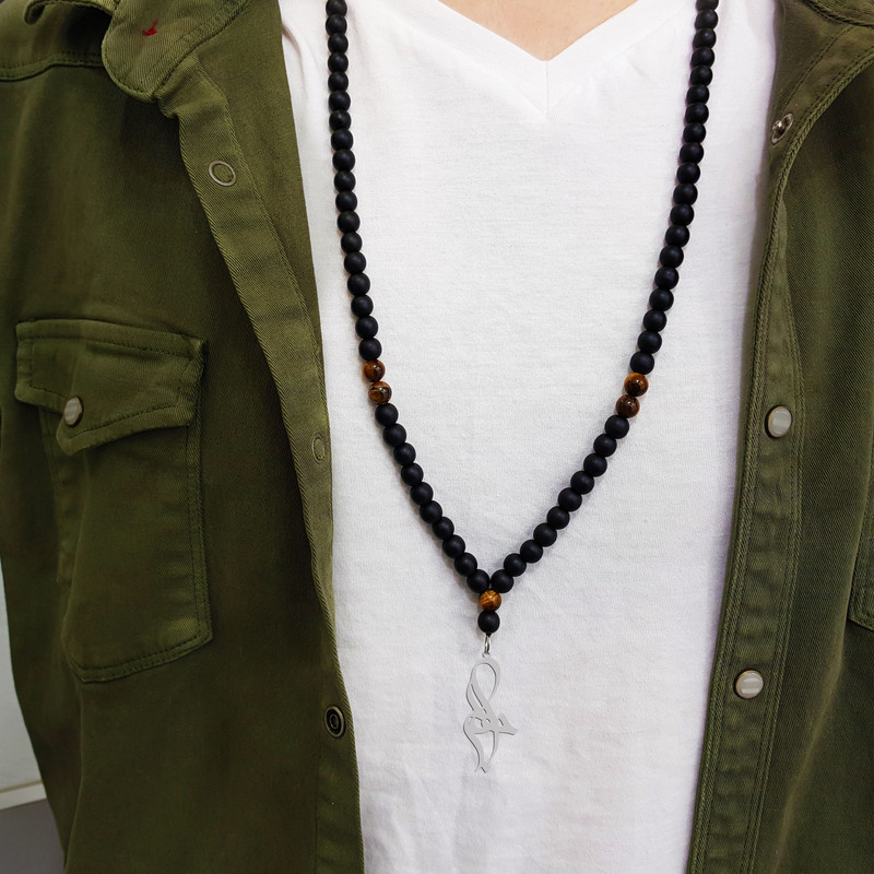 گردنبند نقره مردانه ترمه ۱ مدل جواد کد ma 1571