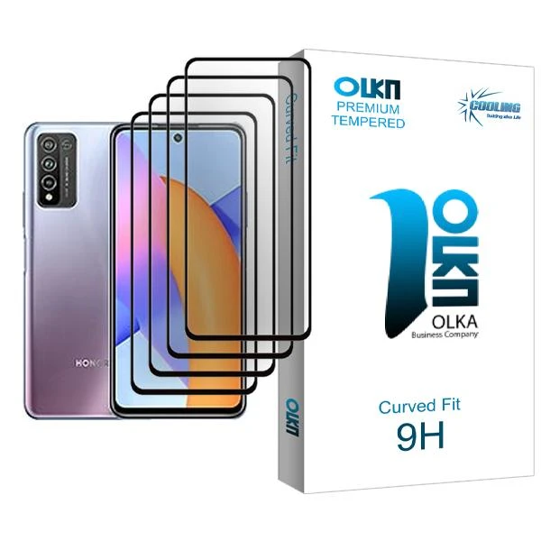 محافظ صفحه نمایش کولینگ مدل Olka Glass MIX004 مناسب برای گوشی موبایل آنر 10X Lite بسته چهار عددی