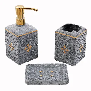 ست سرویس بهداشتی 3 پارچه مدل gray-gl 03